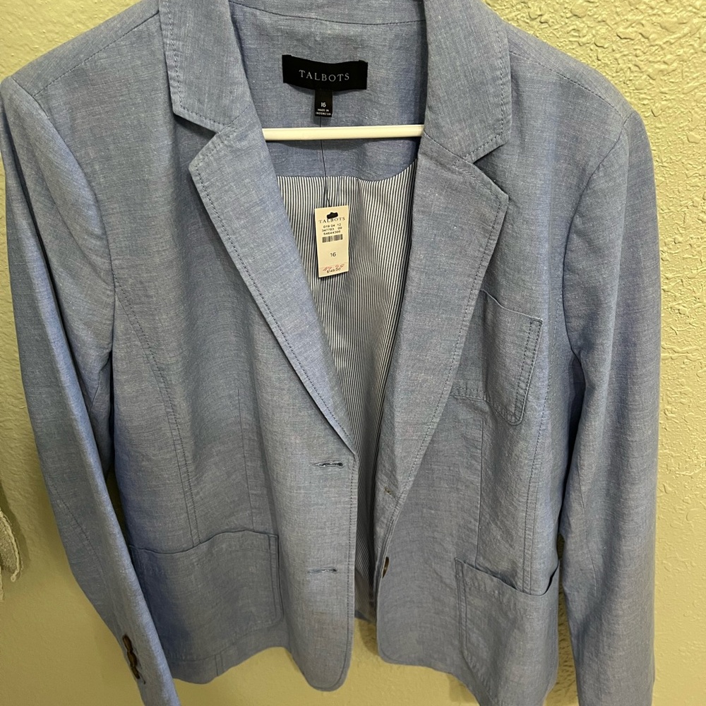 Talbots Light Blue Blazer